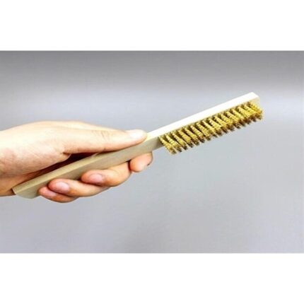 Metal Telli Fırça Ahşap Saplı Pas Kir Sökme Temizleme Fırçası