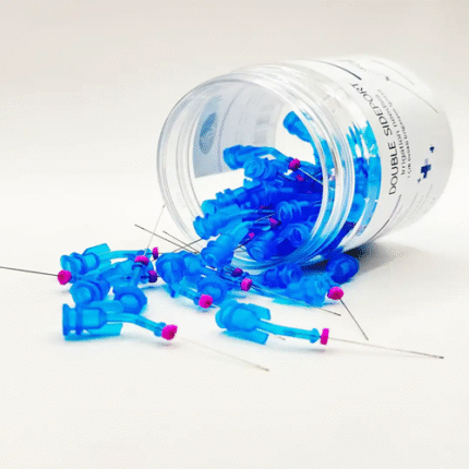 Raito İrrigasyon İğnesi Açılı Çift Delikli Stoperli 50 Adet