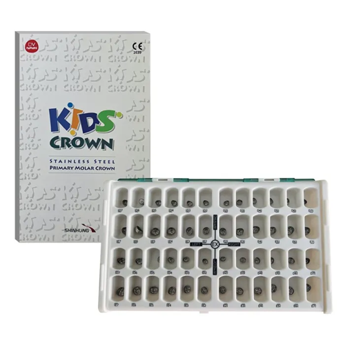 Kids Crown PÇK Molar Set 48 lik-700x700 KIDS CROWN PASLANMAZ ÇELİK KRON MOLAR 48'LİK SET - Görsel 1