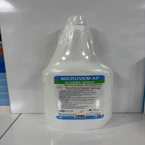 WhatsApp Image 2025-10-17 at 10.58.12 AM MICROVEM AF Klodek Spray Tıbbi Cihaz Yüzey Dezenfektanı - 1 litre - Görsel 1